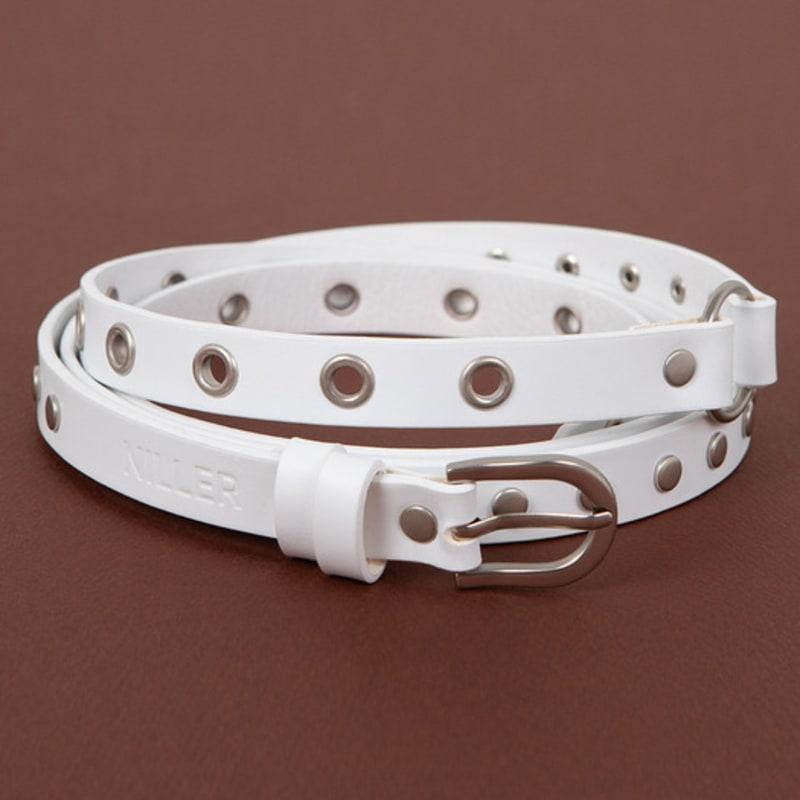 

NILLER Рваный Двойной ремень с О-кольцом Белый WHITE