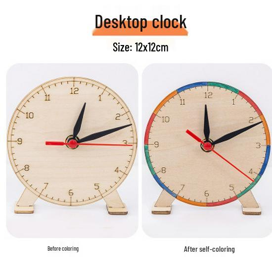 DIY Handmade Clock Model Kit for Kindergarten Science Projects