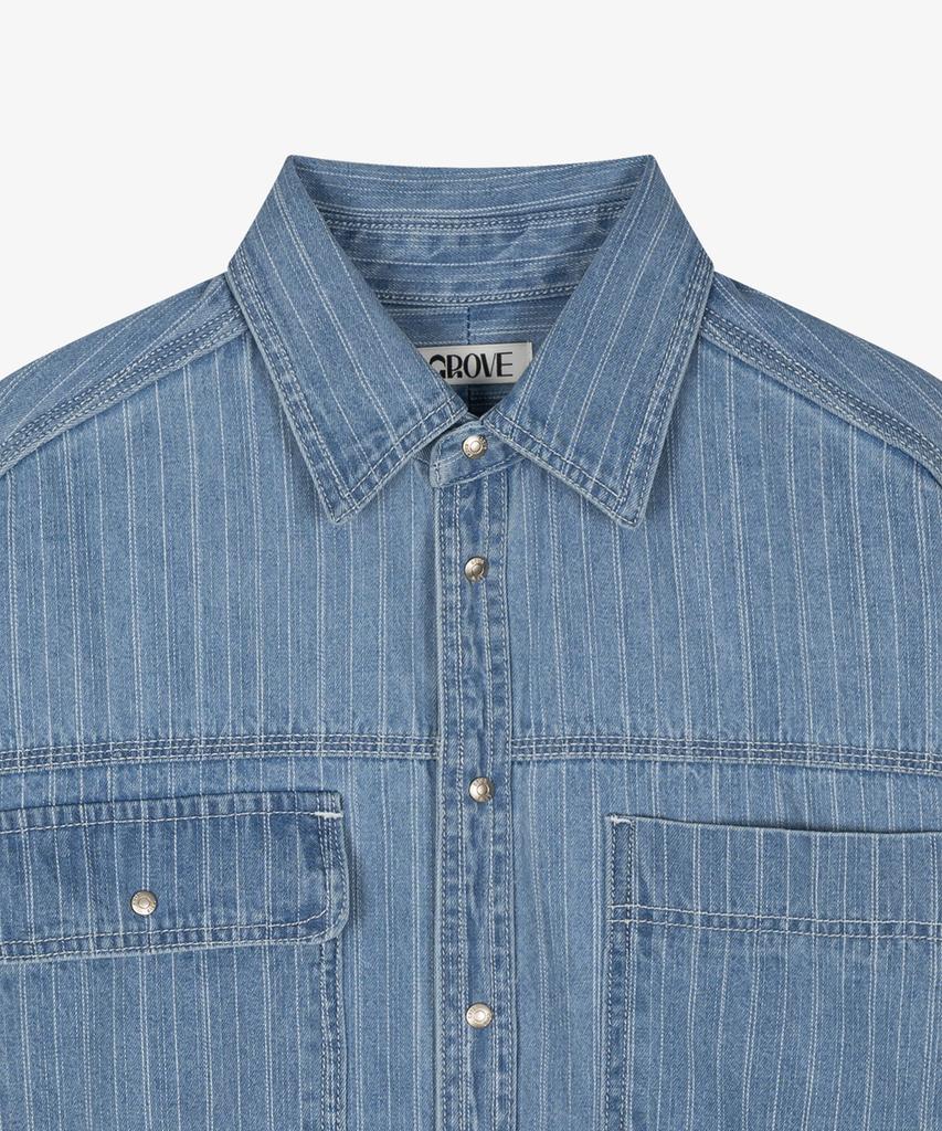 GROVE Norma Denim Shirt [2Colors]