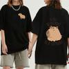 Funny Animals Capybara Cartoon Print Fashion Harajuku Harajuku Short Sleeve T-shirt Clothing Street Tops Tees Aesthetic Clothes