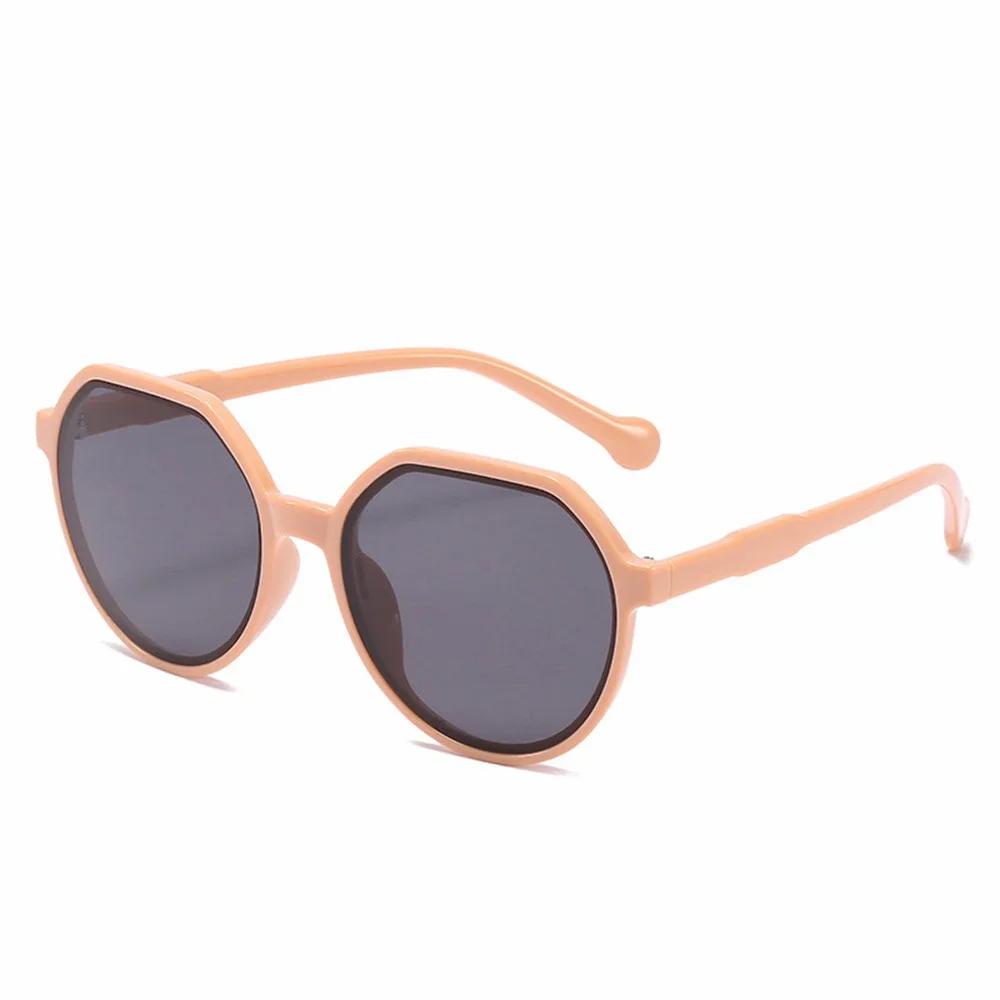 

2025 New Fashion Style All-match Trend Sunglasses with Personalized Round Frame for Ins Trend Candy Color Big Frame Sunglasses L As Picture