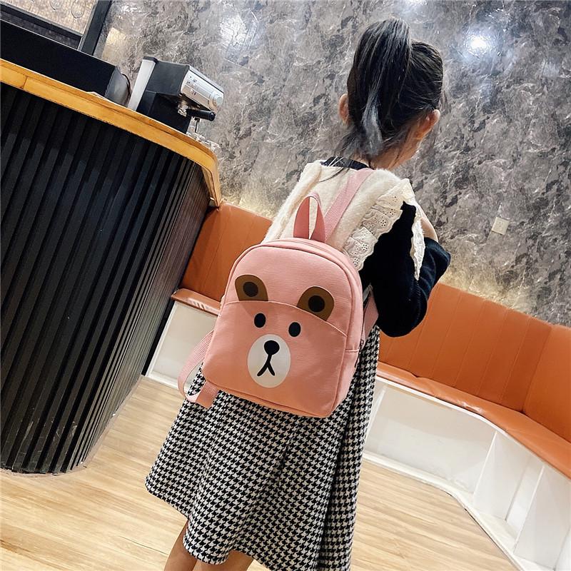 2023 New Cartoon Canvas Backpack for Kids, Ages 3-6, Trendy Kindergarten Bag for Boys and Girls