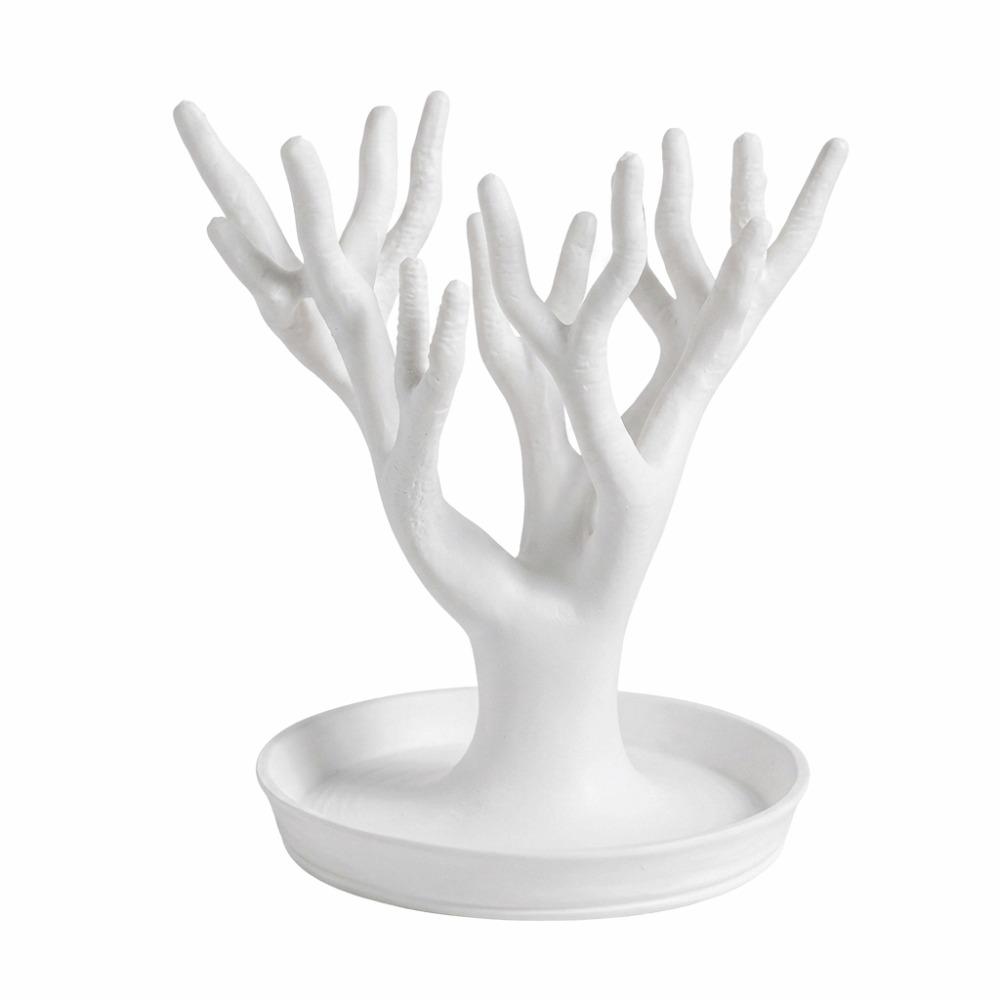 Decorative Figurine Miscellaneous Item Storage Tray Simulated Tree Jewelry Display Stand  Desktop