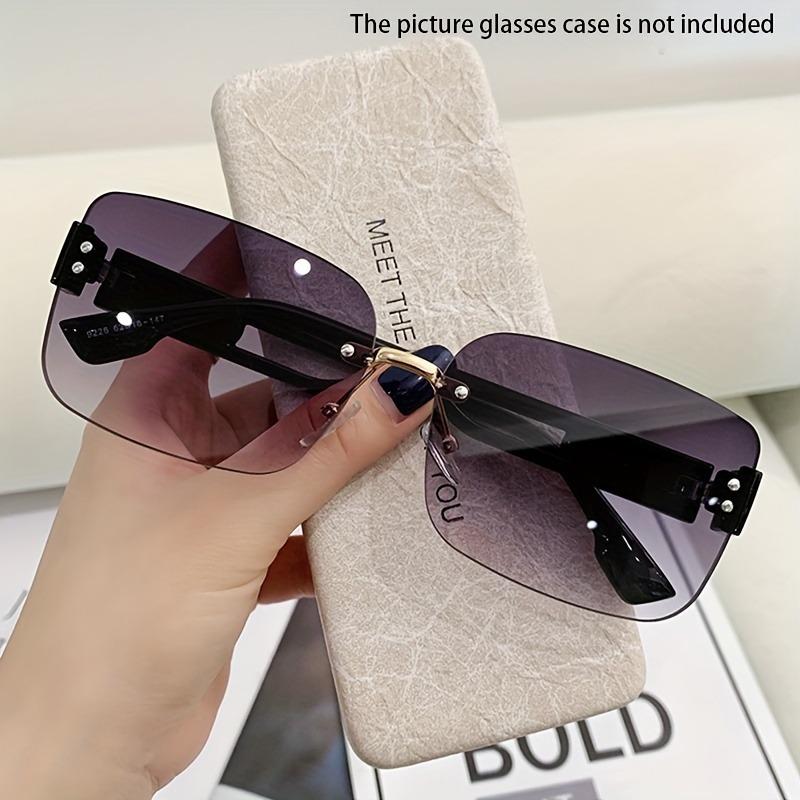 New Frameless Fashion Glasses for Men and Women Square Sunglasses for Both Genders
