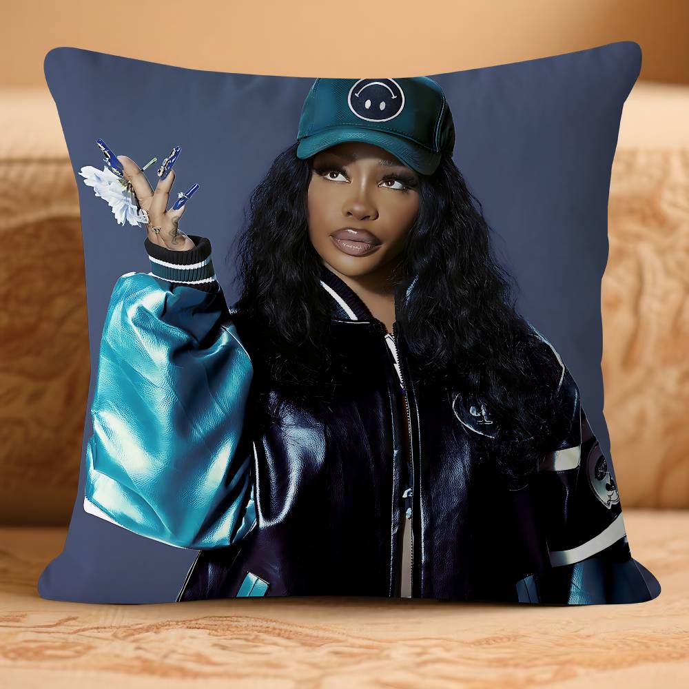 SINGER S-SZA Pillow Case Removable Washable Cushion Cover – All-Season Soft Linen