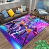1pc Area Rug Appropriate for Office, Kpop Demon Hunters Carpet, Versatile Printed Chair Rug, Durable Home Sofa Carpet
