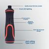 Electric Screwdriver Set 15 In One with 6 Torque Adjustments Quick Release Chuck Forward Reverse Modes Compact and Tool