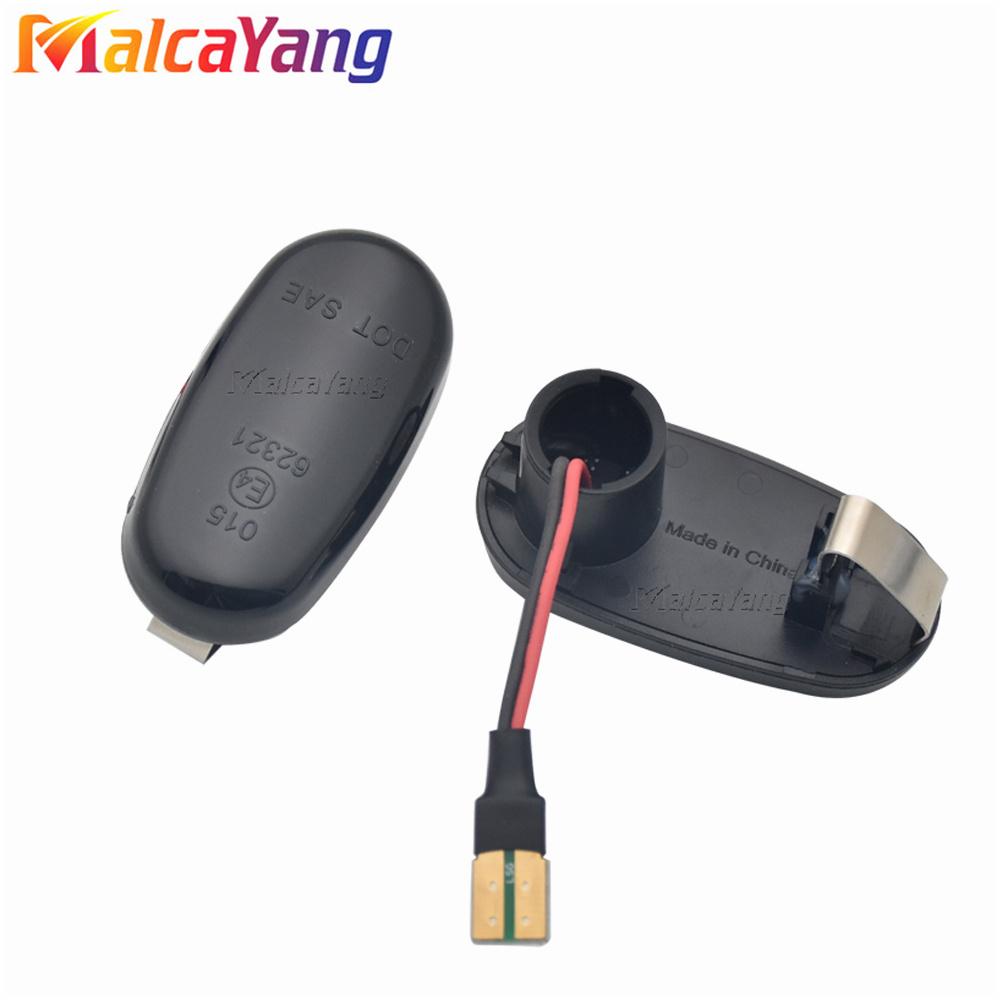 For Alfa Romeo Mito 955 147 GT 937 Fiat Bravo 2 Dynamic LED Side Marker Lights Arrow Turn Signal Flashing Blinker Lamp 2PcsTurn Signal 2