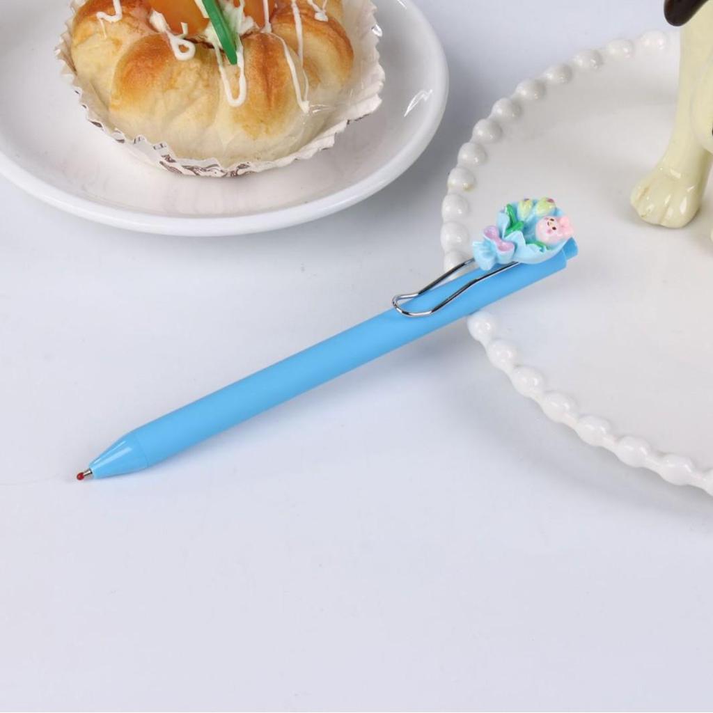 Kreativer Cartoon 0,5 mm Schnelltrocknender Gelstift - Niedliches Klickdesign für Schüler