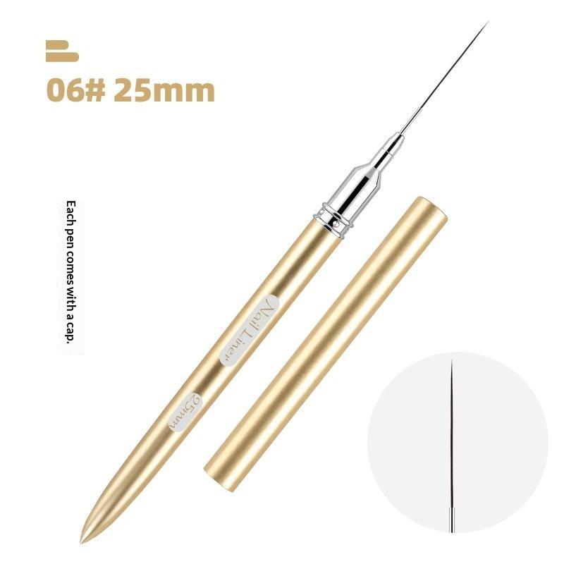 Professional Nail Art Liner Brush Ultra Thin Precision Drawing Pen 6/9/12/15/18/25mm for Nail Salon Commercial Use