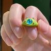 Charming One-Eyed Monster Ring: Playful and Unique Open Ring Design for Women