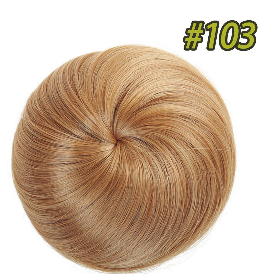 

Синтетический валик-пончик Эластичный светлый пучок для волос Шиньон Синтетический валик-пончик Шиньоны Термостойкие волосы