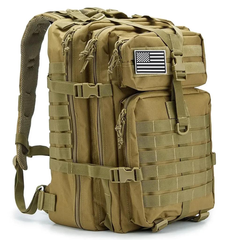 45L Man Tactical Backpacks Survival Traveling Bags Hking Outdoor 3P Assault Pack EDC Molle Pack For Trekking Hunting Bag