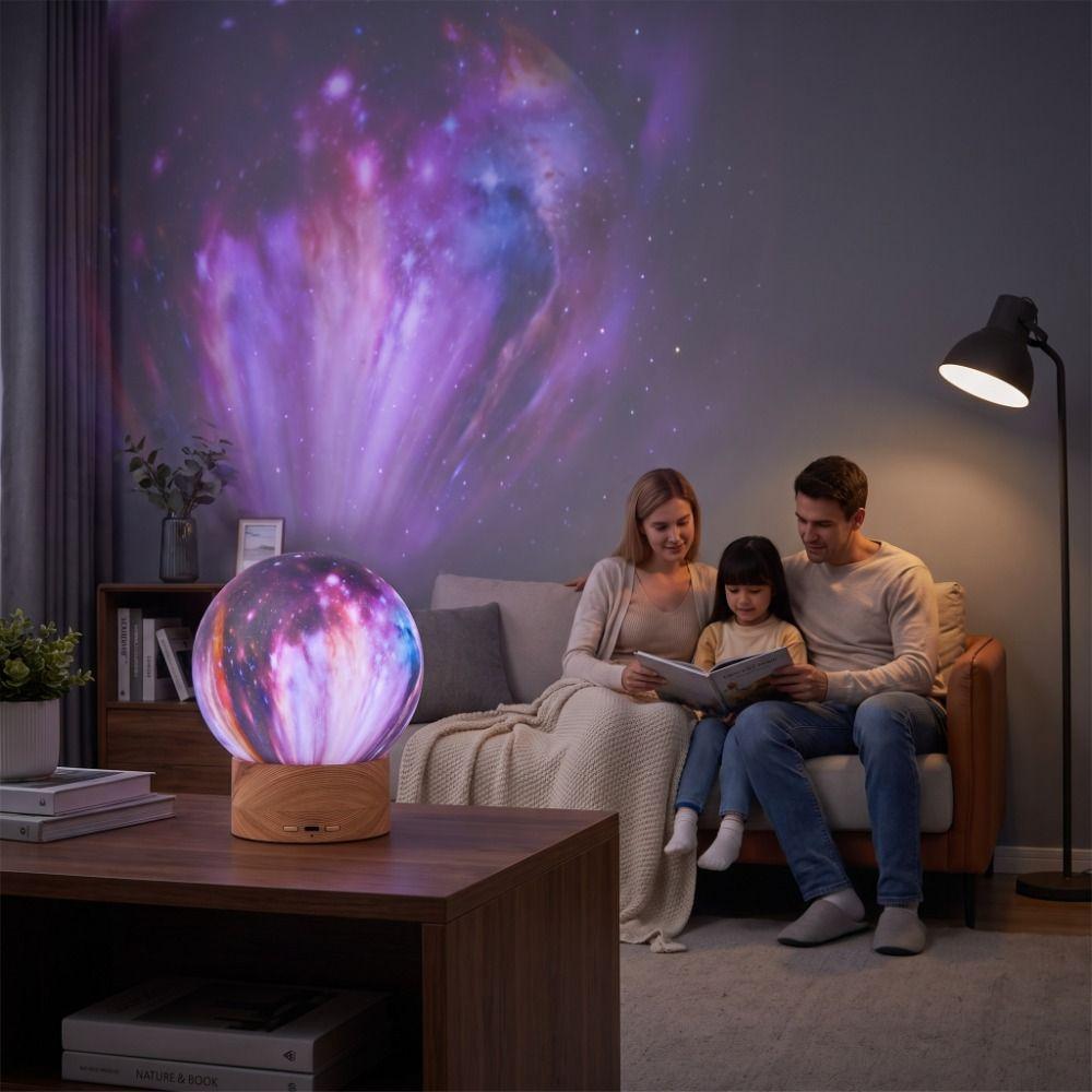 Ambient Mood Light Moon Night Light Portable Galaxy Projection Lamp Star Projector Gift For Kids