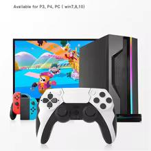 SOONPHO P48 Wireless Gamepad with Six Axis Gyroscope Game Controller For PS4 PS3 Console Wins 7 8 10 Dual Vibration PC Joystick