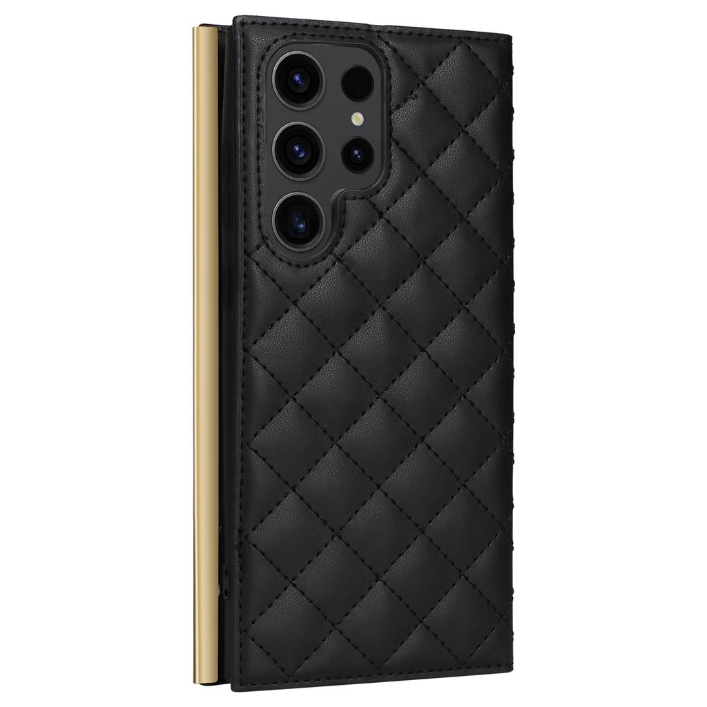 For Samsung Galaxy S23 Ultra Crossbody Case Suction Cup PU Leather Wallet Phone Cover