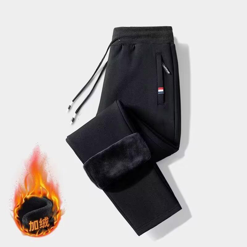 

Мужские спортивные штаны из толстой плюшевой овчины — теплые, свободного кроя, повседневные спортивные штаны большого размера для осени и зимы 5XL