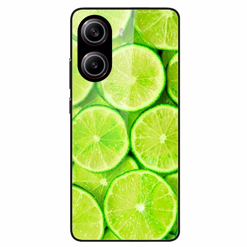 For Poco X7 Pro 5G Case Flower Hard Back Cover Tempered Glass Cases for Xiaomi Poco X 7 Pro X7Pro Hard Shells PocoX7Pro 2025 New
