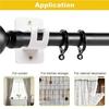 Bastone per Tenda Autoadesivo Forniture per il Bagno Appendiabiti Multiuso Ganci per Doccia Organizzatore per Camera da Letto Clip di Fissaggio Regolabile