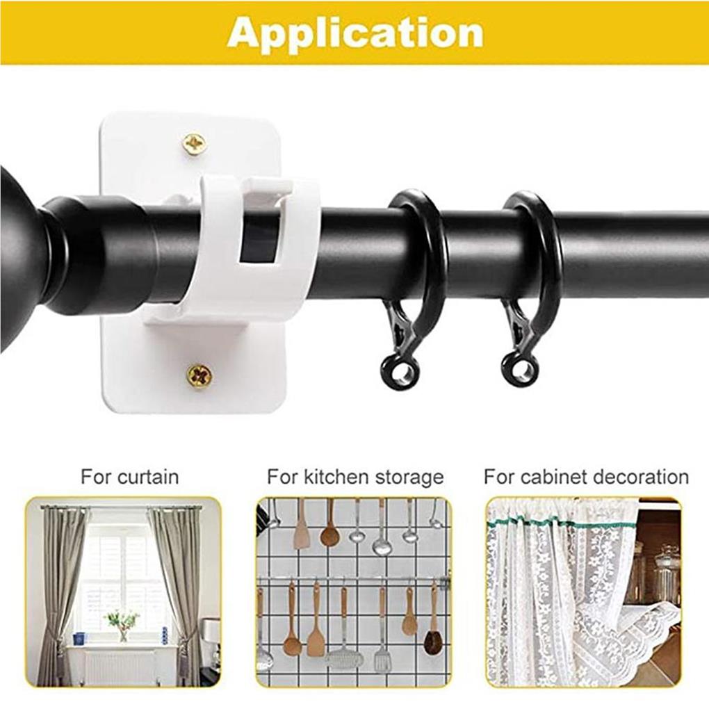 Bastone per Tenda Autoadesivo Forniture per il Bagno Appendiabiti Multiuso Ganci per Doccia Organizzatore per Camera da Letto Clip di Fissaggio Regolabile