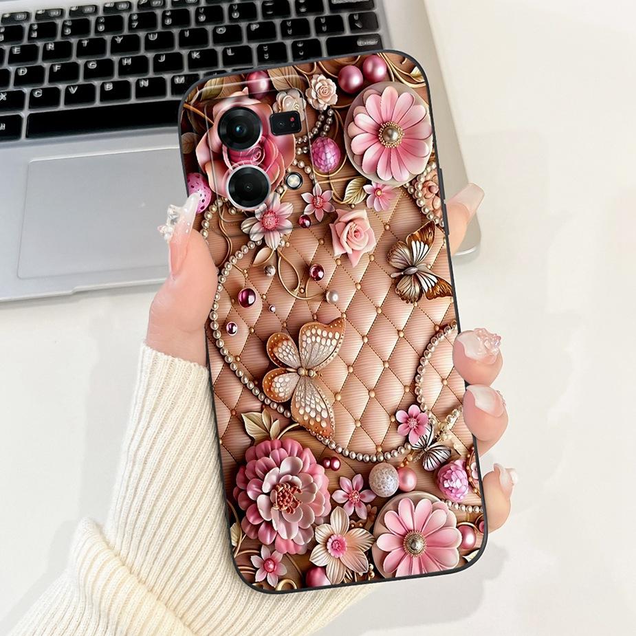 For Oppo F21 Pro 4G Case Reno7 4G CPH2363 Stylish Candy Painted Cover Soft TPU Phone Case For Oppo Reno8 Reno 7 F21Pro 4G Fundas