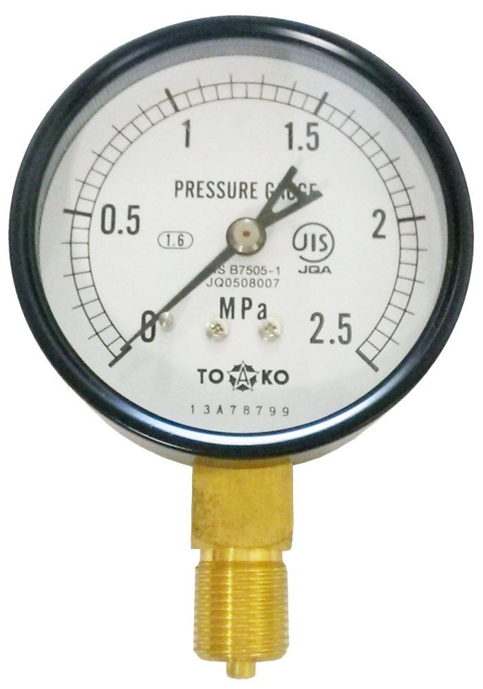 TOKO Pressure Diameter Gauge, 75, 2.5MPa, AE-ATG3/875×2.5MPa