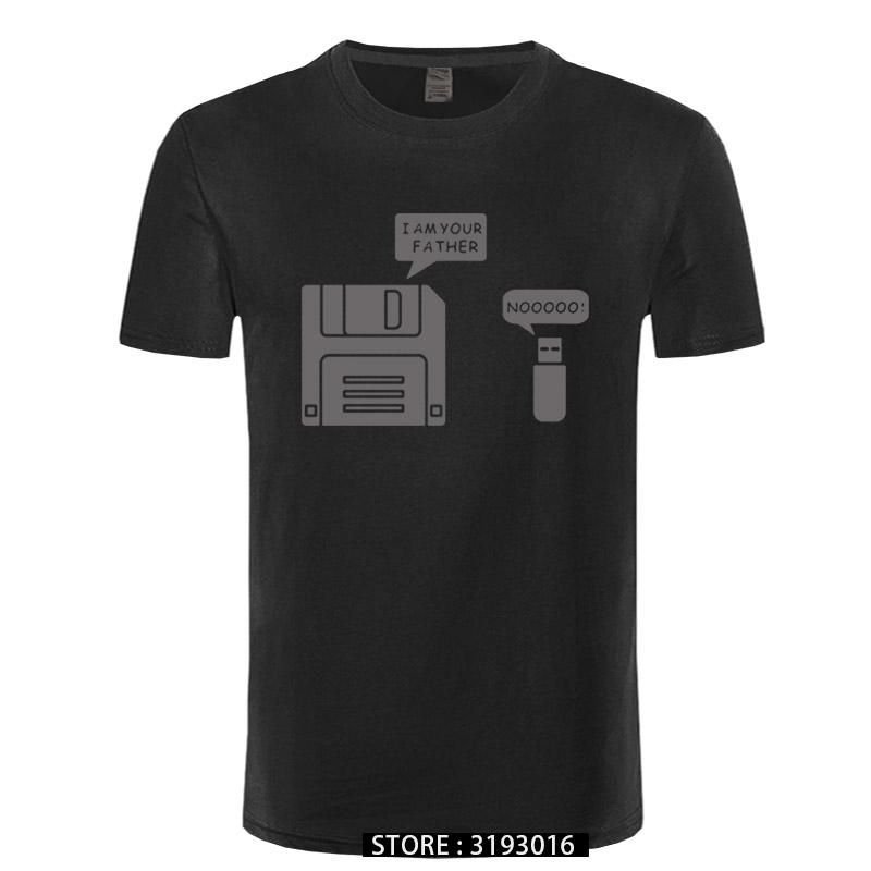 New USB Floppy Disk I am Your Father T Shirt Humor Disk Tshirt Harajuku Streetwear Casual Camisetas Hombre Unisexs New Tshirt S
