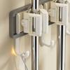 Clip Design Wall Mounted Mop Clip Plastic Broom Hook Mop Broom Organizer Rack  Household Storage