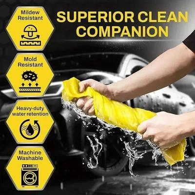 Prosop premium PVA pentru spălarea mașinii - Pânză de uscare din microfibră ultra-absorbantă și fără zgârieturi pentru detailing auto, Reutilizabil, Uscare rapidă
