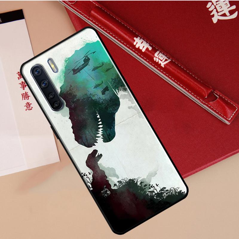 Jurassic Dinosaur Case For Oppo A60 A98 A58 A78 A18 A38 A80 A40 A77 A57 A17 A74 A54 A94 A96 A76 A16 A15 A5 Pro