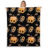 Boys Thanksgiving Gnome Throw Blanket Fall Maple Leaf Flannel Blanket,Pumpkin Farm Harvest Fleece Blanket Rustic Farmhouse Decor