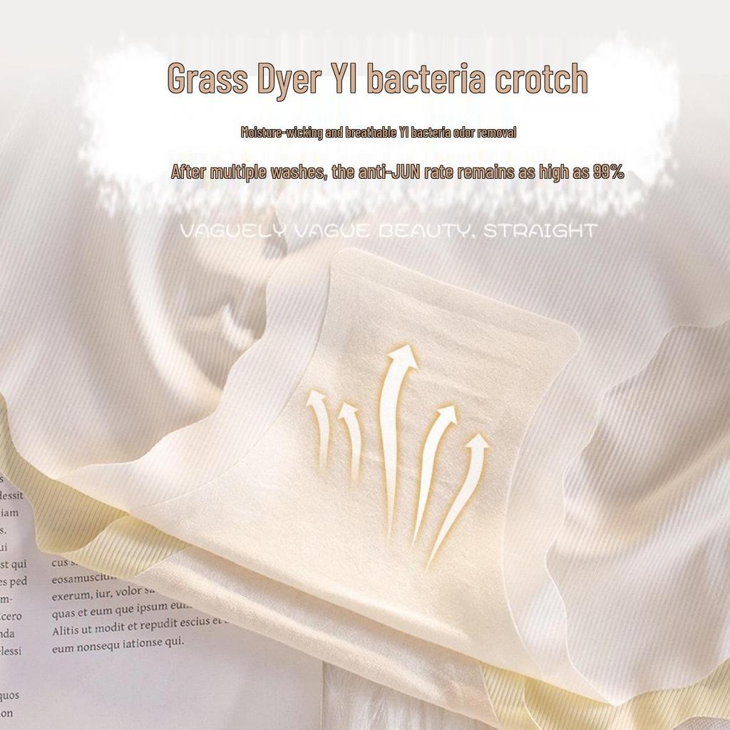 Ice Silk Seamless Women's Mid-Waist Peach Butt Triangle Panties - Delicate Texture, Solid Color, Breathable, Elastic.