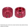 Uxcell Aluminum Potentiometer Knobs Universal Volume Tone Control Knobs for Guitar Bass Diamond Red 4-Pack 1/4" (6mm) 5/8"