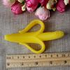 Orange High Quality Safety Eco-friendly Baby Teether Teething Rings Banana Silica Gel Toothbrush