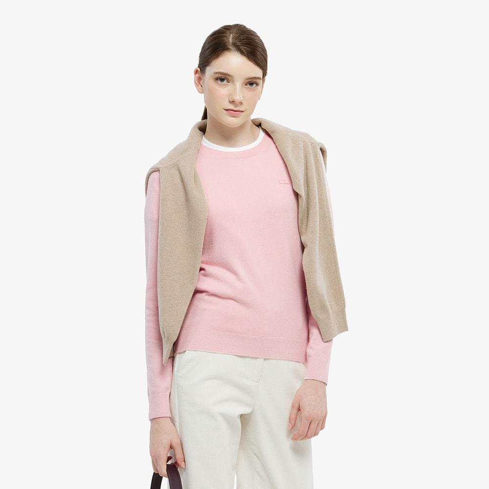 [lacoste] Women s Basic Crew Neck Sweater AF294E-55NADY 34