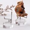 Paper Holders Gold Geometric Napkin Holder with Wooden Base - Modern Tabletop Tissue Rack for Kitchen & Dining Table
