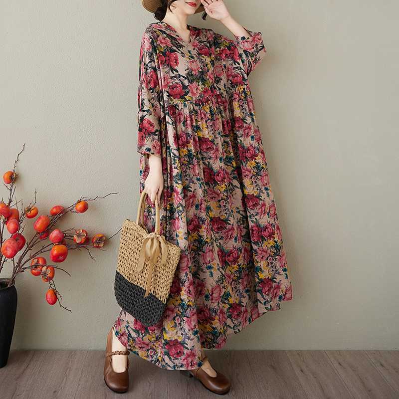 Summer Hooded Printed Dress