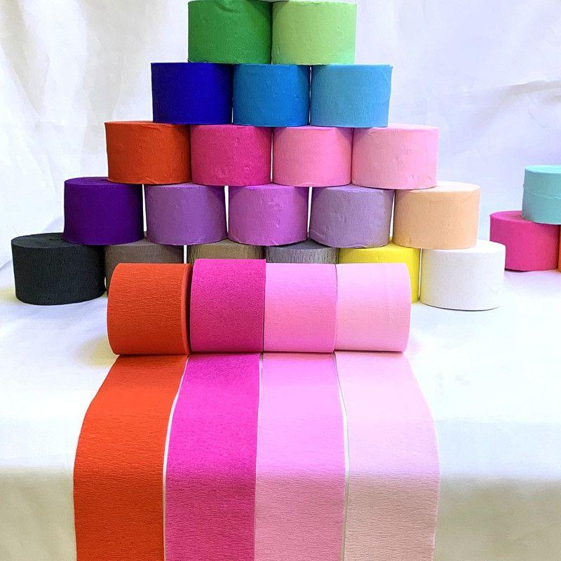Colorful Crepe Paper Roll For Stunning Wedding Birthday Party Decorations And Diy Crafts