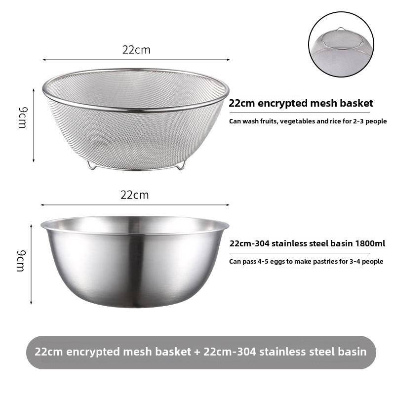 

2 шт./Набор Многофункциональная корзина для мытья риса и слива Воронка для раковины из нержавеющей стали Кухонный органайзер