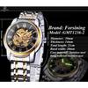 Forsining Moda Masculina Casual À Prova D'Água Oco Relógio Mecânico Automático GMT1236-2-A