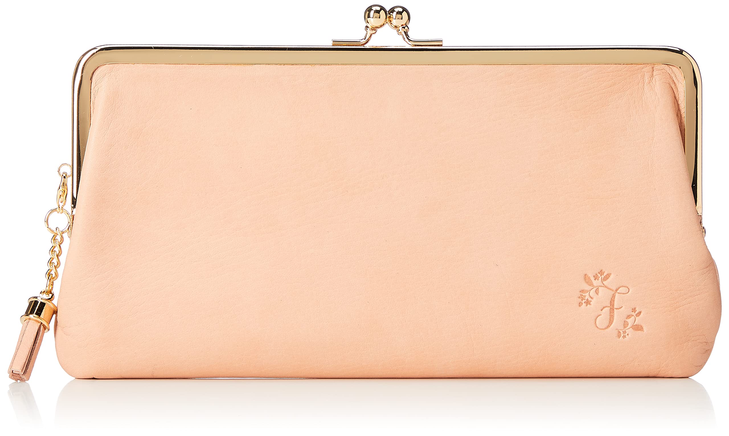 

Felando Women s Long Wallet with Clasp Closure, Genuine Leather, Thin Wallet, Embossed Cowhide Leather, Tassel Charm Strap, Nadaya, No. 81143,