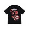 Stussy Short Sleeve T-Shirt Teens Loose Fit 270g Cotton Round Neck Casual Wear