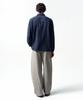 INSILENCE Garment-Dyed Fatigue Shirt Navy