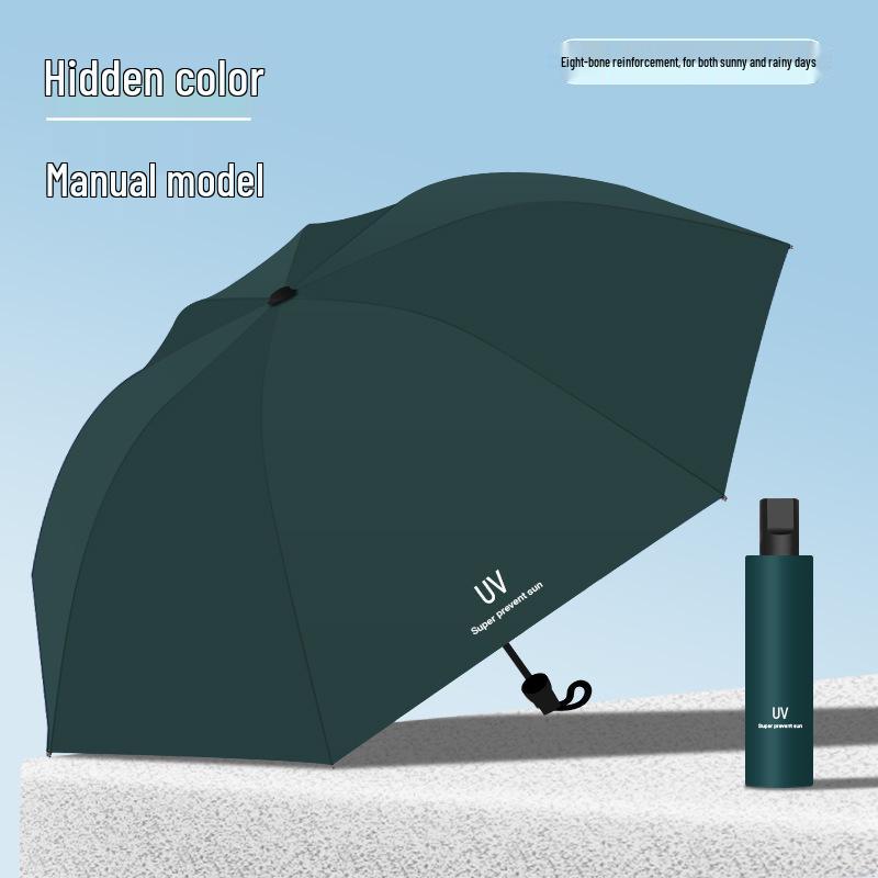 Umkehrbarer UV-Sonnenschirm: Anti-Ultraviolett Unisex Schwarzer Regenschirm mit individuellem Logo