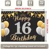 2D Plane, [party Backdrop] 2D Plane Banner, 1 Piece. Happy 16th birthdayDJH