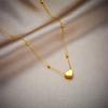 Double Layer Gold Heart Necklace And Anklet Set