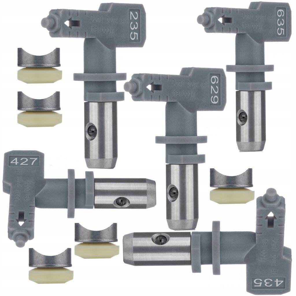 Rosfix Rosfix Hi-Flow 635 painting nozzle (gray) for painting unit + Painting nozzle for putty 629 235 427 435