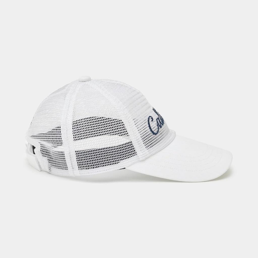 Cap with Mesh Opening for Inner Glitter [Callaway] Breathability, Quick-drying Functionality, Sweat-wicking Band, Finish, Golf, C26191208, Women's.
