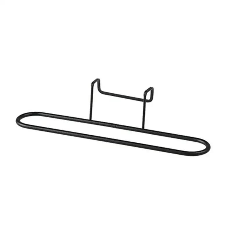 Kitchen Multifunctional Practical Toilet Paper Towel Rack Roll Holder Cabinet Hanging Shelf Non Punching Storage Racks Tools