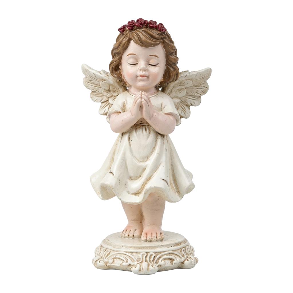 European Retro Angel Figurine Home Desktop Decoration Resin Vintage Design